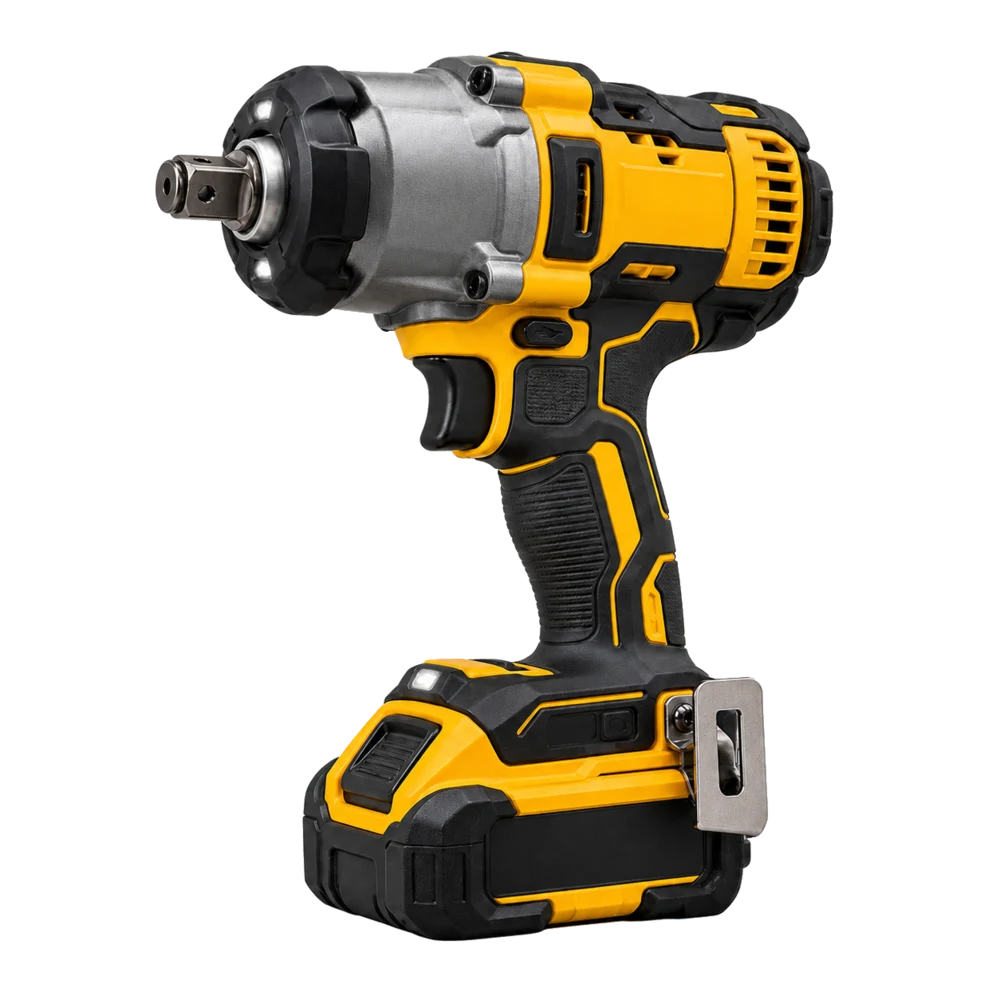 Original product-focused illustration representing DEWALT 20V MAX XR Brushless Cordless 3/4-Inch High Torque Impact Wrench with Hog Ring Anvil (DCF964B)