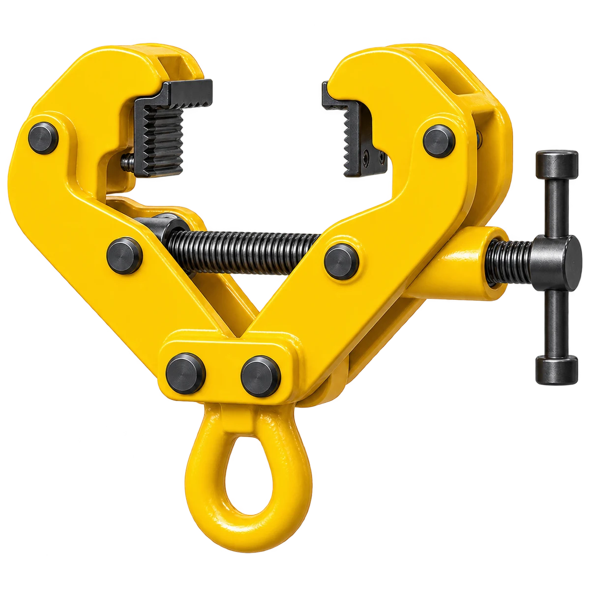 Original product-focused illustration representing a Harrington Hoists UBC100 universal beam clamp