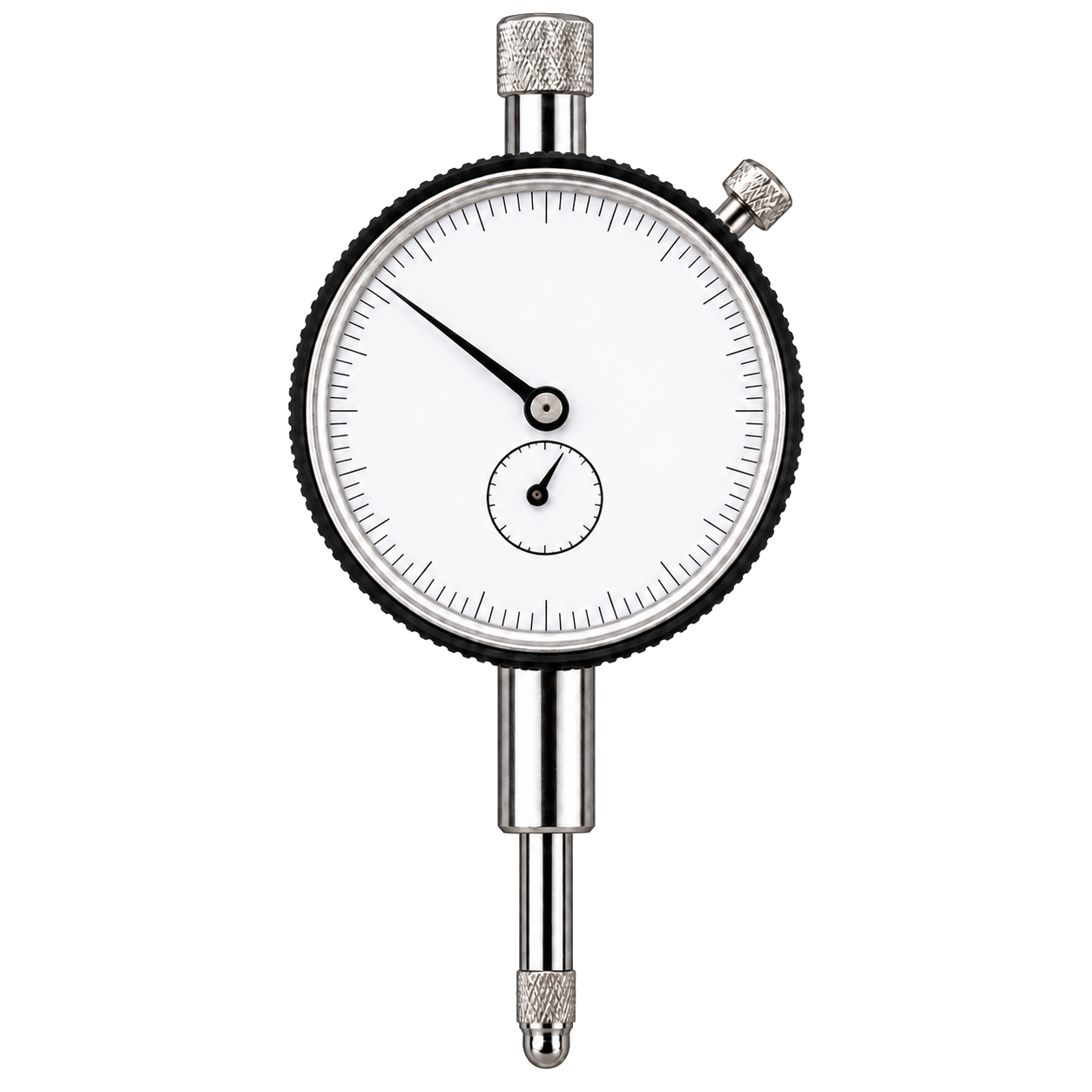 Original product-focused illustration representing a Mitutoyo 2416S Series 2 dial indicator