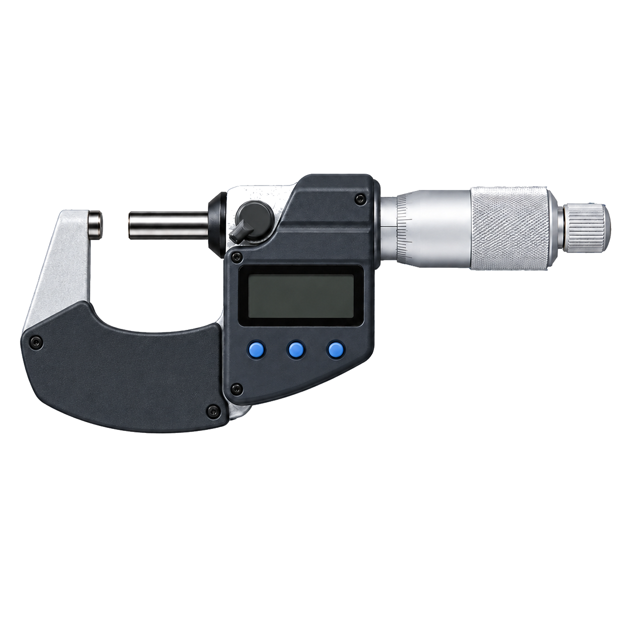 Original product-focused illustration representing a Mitutoyo 293-340-30 coolant proof micrometer