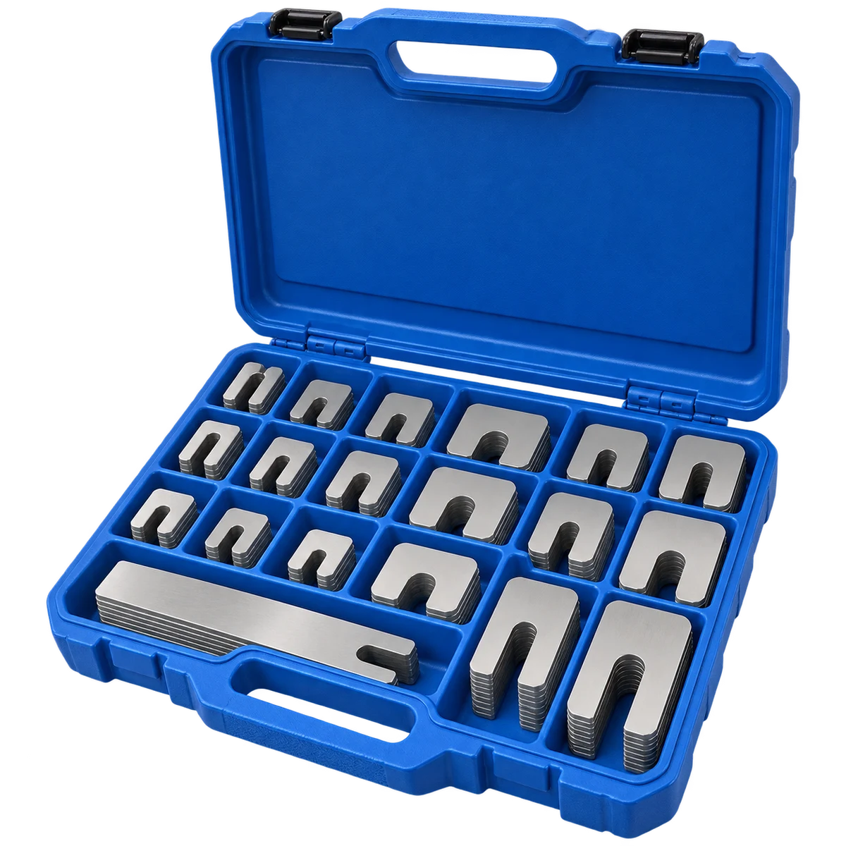 Original product-focused illustration representing an SKF TMAS 50/KIT stainless steel machinery shim kit