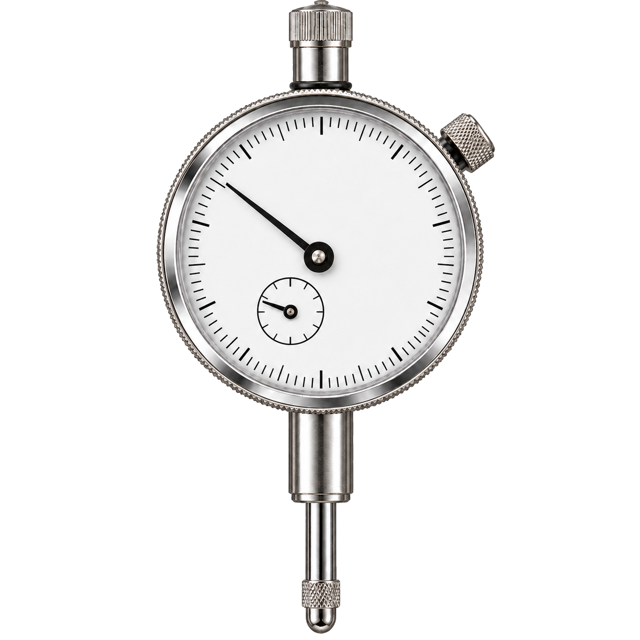Original product-focused illustration representing a Starrett 25-441J dial indicator