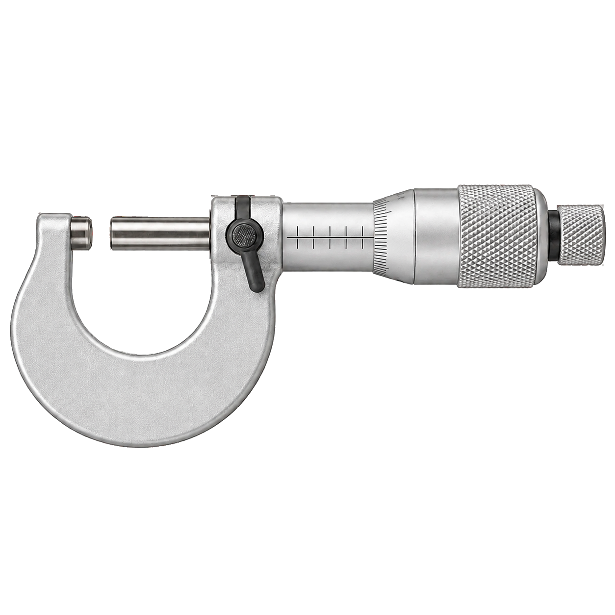 Original product-focused illustration representing a Starrett 436.1XRL-1 outside micrometer