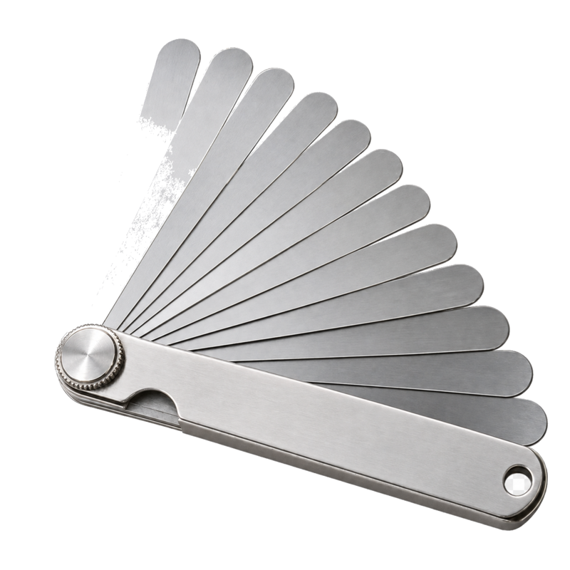 Original product-focused illustration representing a Starrett 66 English thickness gage