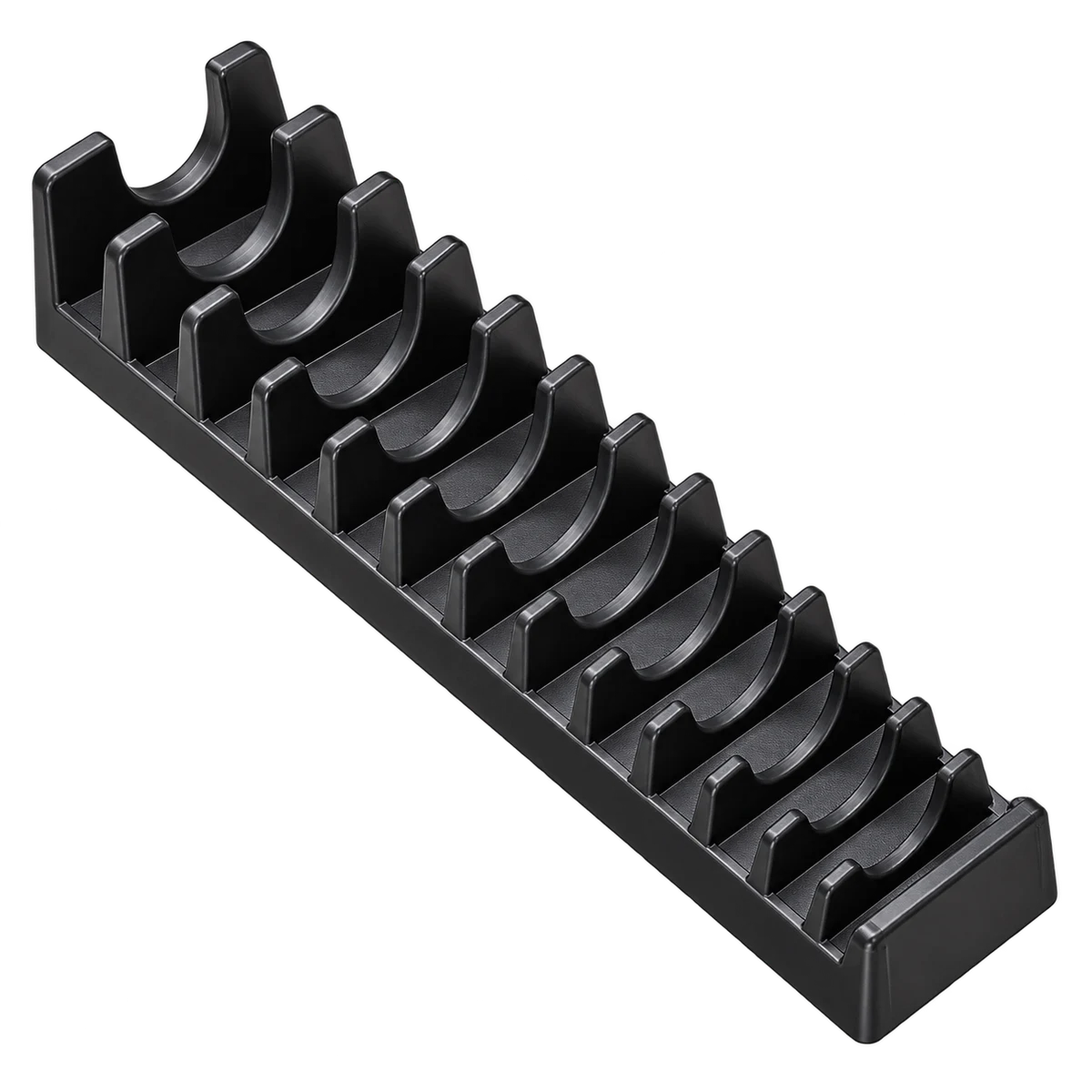 Original product-focused illustration representing a TEKTON ORG29115 15-tool wrench organizer rack