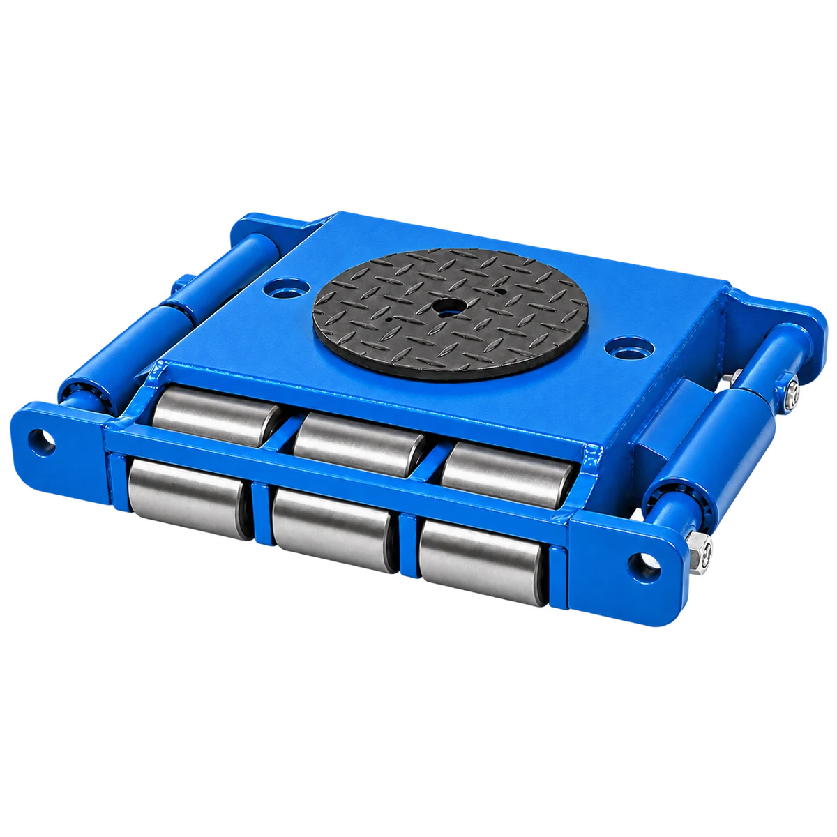 Original product-focused illustration representing a Vestil VHMS-15 steel machine roller