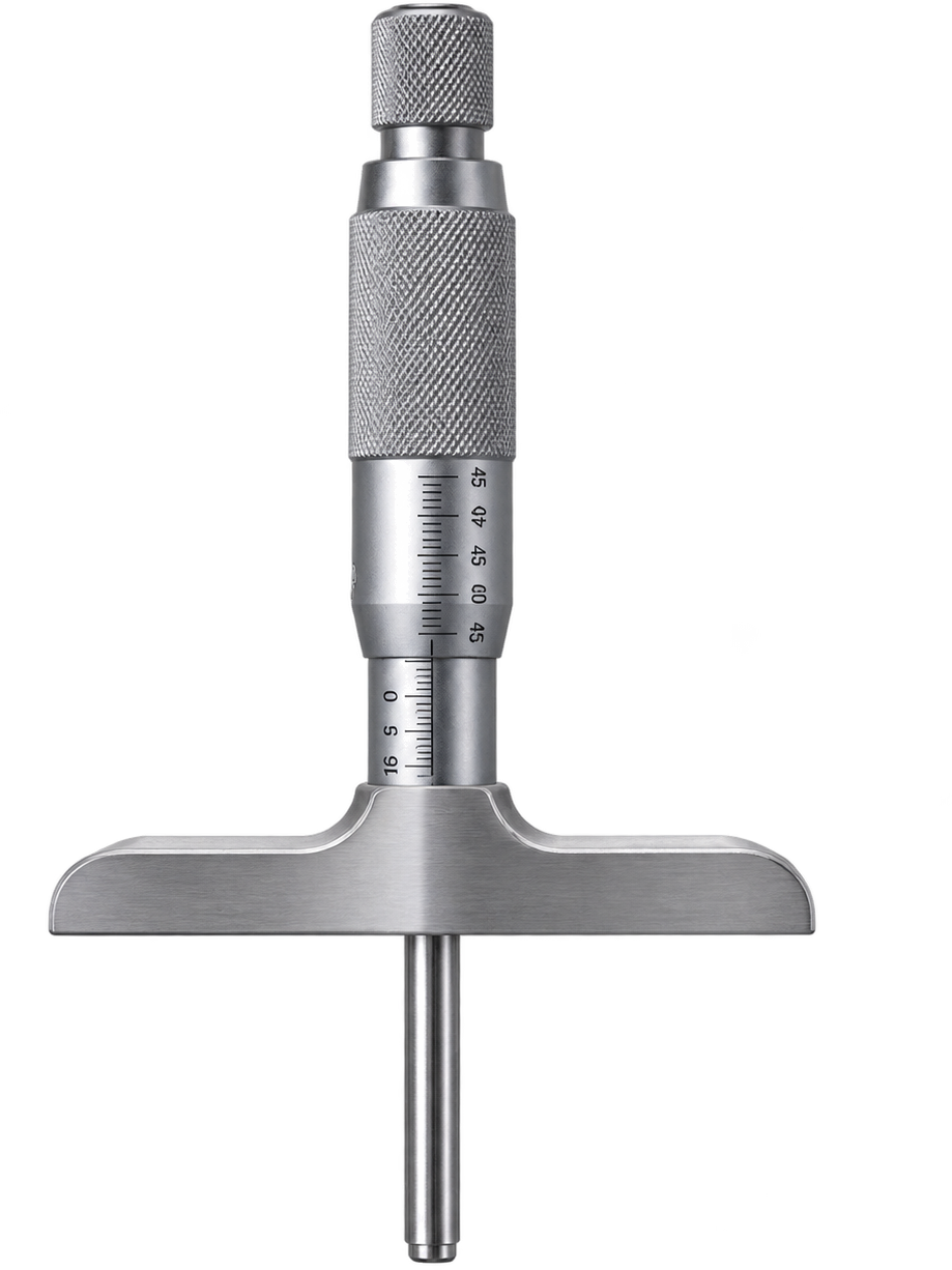 Illustration of a depth micrometer