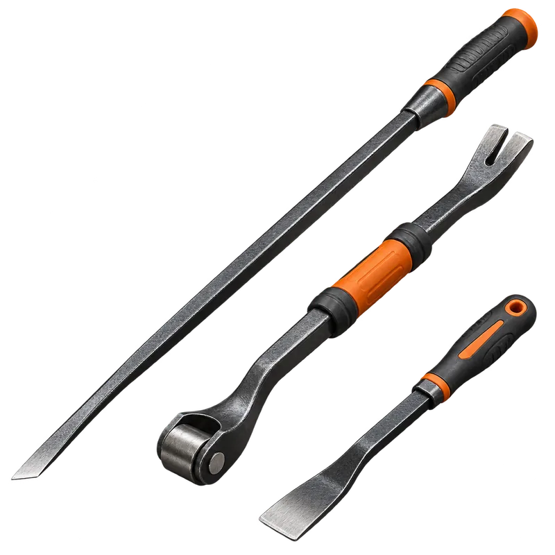 Pry bars and tapered aligning bars