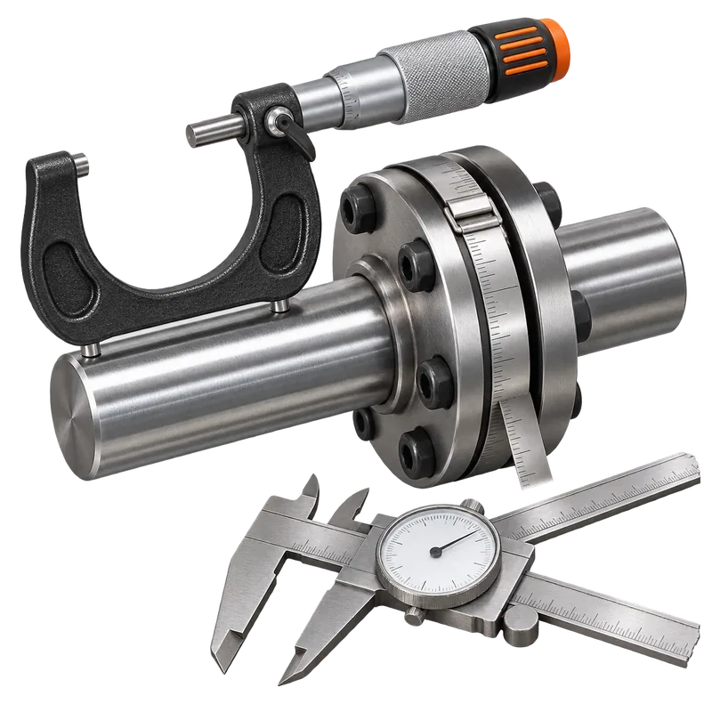 Micrometer, caliper and coupling measuring tools