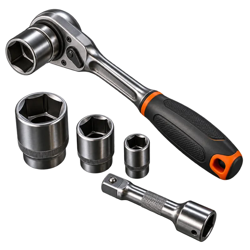 Industrial sockets and ratchets