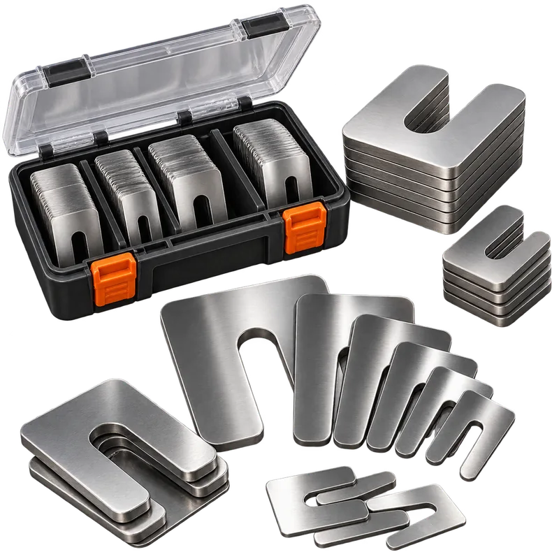 Stainless steel machinery shim assortment